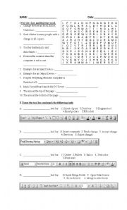 English worksheet: Word