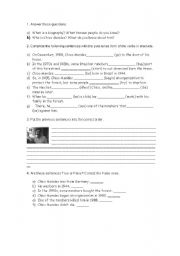 English worksheet: Chico mendes