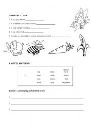 English worksheet: Adjectives