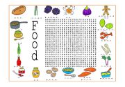 English Worksheet: Food