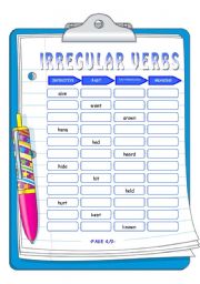 IRREGULAR VERBS 2/3 (3 PAGES)