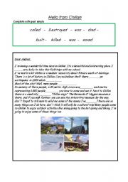 English worksheet: simple past 