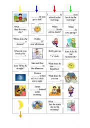 English Worksheet: Maze - daily activities