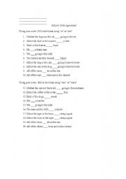 English Worksheet: Subject Verb Agreement Worksheet