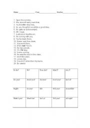 English Worksheet: Tag Questions