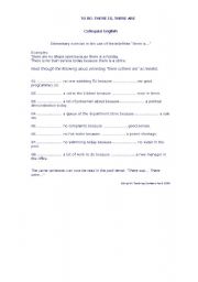 English worksheet: verb to be