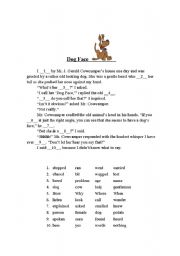 English Worksheet: Dog Face