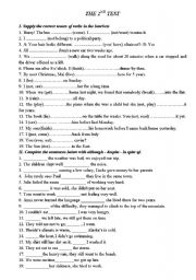 English Worksheet: test
