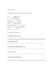 English worksheet: To be - review