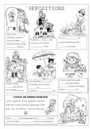 English Worksheet: Prepositions