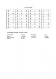 English Worksheet: recycle, reduce and reuse