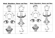 English Worksheet: parts of the body apart