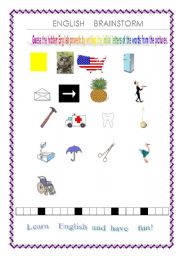 English Worksheet: English brainstorm
