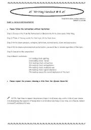 English Worksheet:  7 checkings when writing