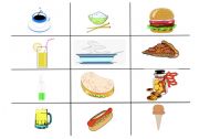 English worksheet: Food for ordering in a restaurant