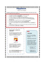 English Worksheet: Hyphen Rules Lesson