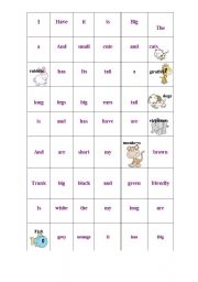 English worksheet: Animal descriptions