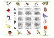 English worksheet: Animals (2 of 4)