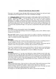 English Worksheet: interchange activities