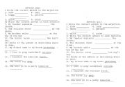 English Worksheet: Adverbs
