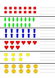 English Worksheet: count and write the number