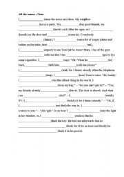 English Worksheet: Mixed tenses