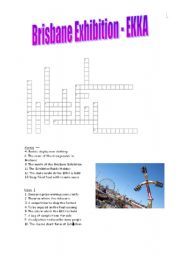 English Worksheet: Brisbane EKKA Exhibition Crossword