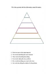 English Worksheet: pyramid