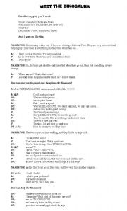 English Worksheet: EASY PLAY - MEET THE DINOSAURS