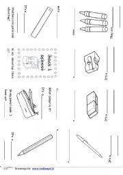 English Worksheet: Back to school  mini book 1