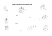 English worksheet: ANIMALS