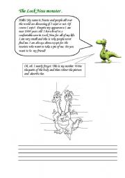 English Worksheet: The Lock Ness Monster