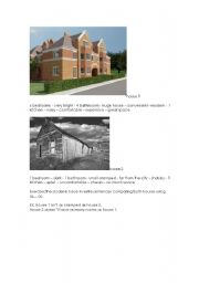 English Worksheet: houses comparative as.. as