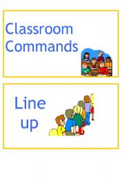 English Worksheet: Classroom Commands