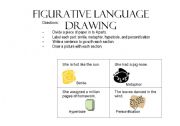 English Worksheet: Figurative Language Drawing