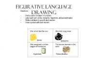 English worksheet: Figurative Language Drawing