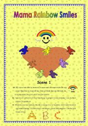 English Worksheet: Rainbow Smiles