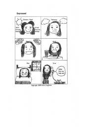 English Worksheet: DEPRESSED