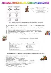 PRONOUNS AND POSSESSIVE ADECTIVES