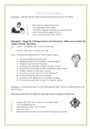 English Worksheet: Passive