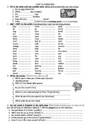 English Worksheet: REVIEWING