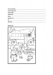 English worksheet: Intro Class