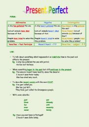 English Worksheet: Present Perfect