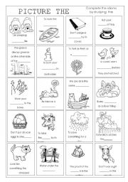 English Worksheet: Picture the idioms