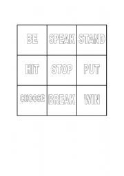 English Worksheet: VERBS IN PAST -LOTTERY