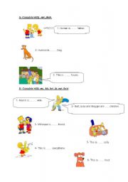 English worksheet: Possessive adjectives