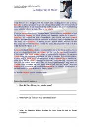 English Worksheet: The robbery