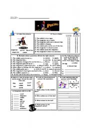 English Worksheet: Pixar Shorts Serie-Presto