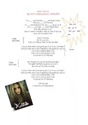 English Worksheet: song 