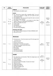 English Worksheet: present continuous lesson plan